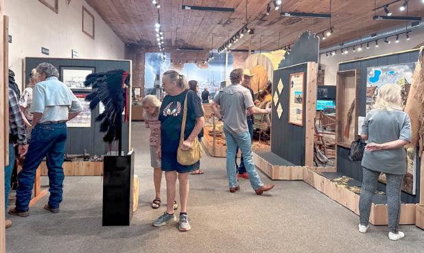 The Museum, which tracks the origins and development of Young County from untamed territory to a producer of cattle and oil, drew a crowd for its one-year anniversary in Graham’s town center. Photo courtesy of the Young County Museum of History and Cult