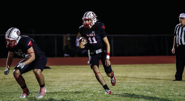 Cub #11 Tucker Cortinez SS-QB put in a massive effort to try to get the Cubs into the game. After most of the offense plays were quickly broken up, Cortinez began scrambling out of the pocket picking up yards at just the right time on some key plays but i