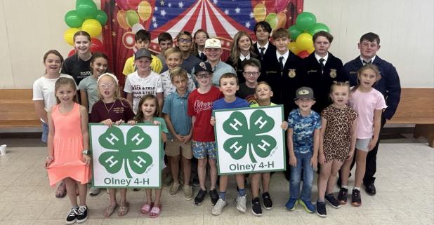 The Olney 4-H Club held its kickoff meeting on Sept. 13 with the Olney FFA, and learned about projects available through 4H. Photo provided by Molly Milmo