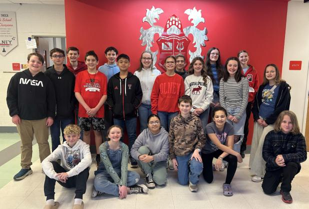 Olney Junior High School students took second place in the Texas Math and Science Coaches Association Meeting competition at the City View State Qualifying Meet on Feb. 21. Photo by Rhonda Geter