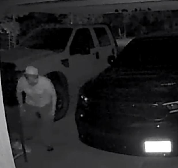 Olney Police are asking for the public’s help in identifying this burglary suspect, caught on a security camera. Photo provided by Olney Police Department