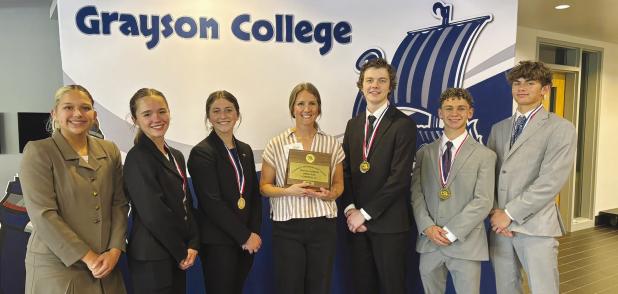 Informative Speaking: 1st Place: Morgan Simmons, 4th Place: Ava Stewart and 7th Place: Aubree Englishbee. Persuasive Speaking: 2nd Place: Sawyer Edgington, 3rd Place: Maddox Johnson and 4th Place: Will Caffey. Lincoln-Douglas Debate: 3rd Place: Sawyer Edg