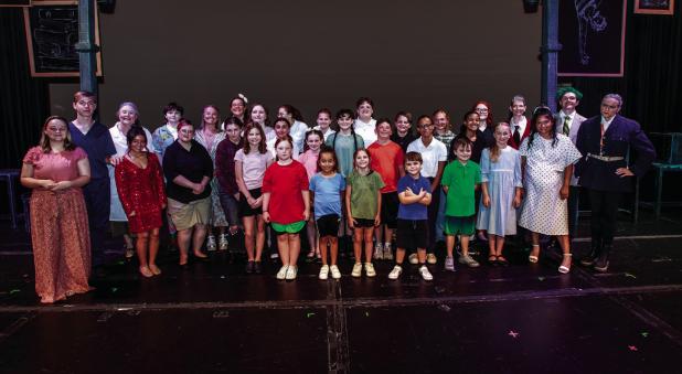 The Graham Regional Theater cast, crew and production team of the summer play, Matilda. Photo by Will Sadler