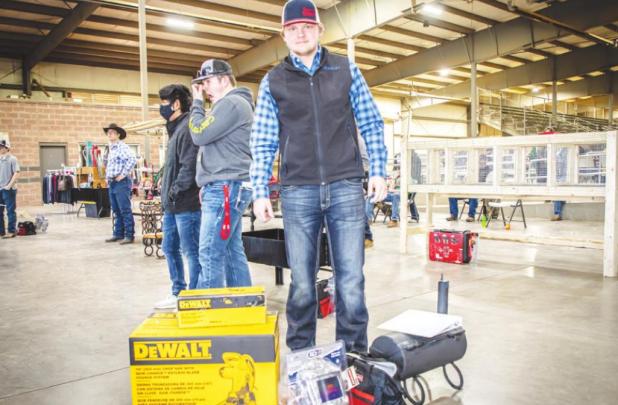 Will Bernhardt (Olney FFA) Reserve Grand Champion for his portable grill