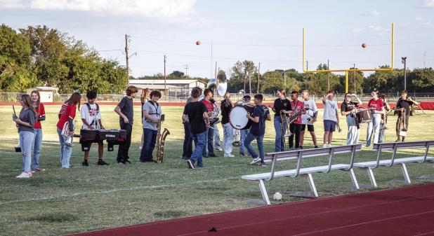 The Pride of Olney High School, affectionately called POOHS by everyone who knows the history of OHS’s amazing award-winning marching band. POOHS members took center stage first during Meet the Cubs before quickly filling the POOHS section of the stands