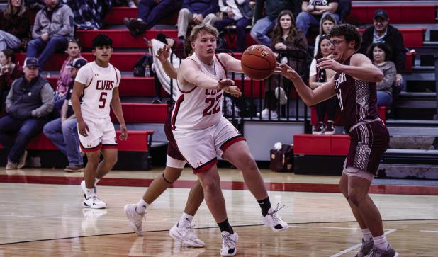 OHS Cubs #22 Eli Clayton stands out on defense and passing. Not all stats are shown on paper for the Cubs but players like Clayton are crucial to a successful season. Photo by Will Sadler