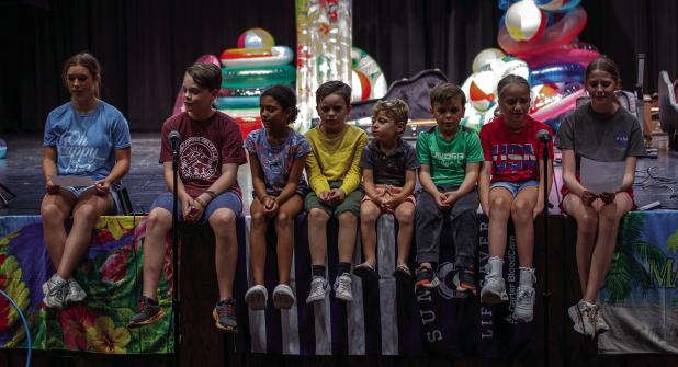 One of the more popular groups performing during the Cub Center variety show was a group of children who opened the show with a very cute song. Those in the group- Rylie McCoy, Miles Edgington, Brexlyn Lockard, Huck Branum, Levi Lockard, Leo Branum, Jessa
