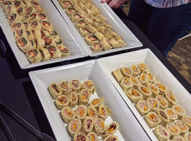 The Olney Chamber Mixer had delicious food provided by Hudson’s on Main. Photo by Olney Chamber