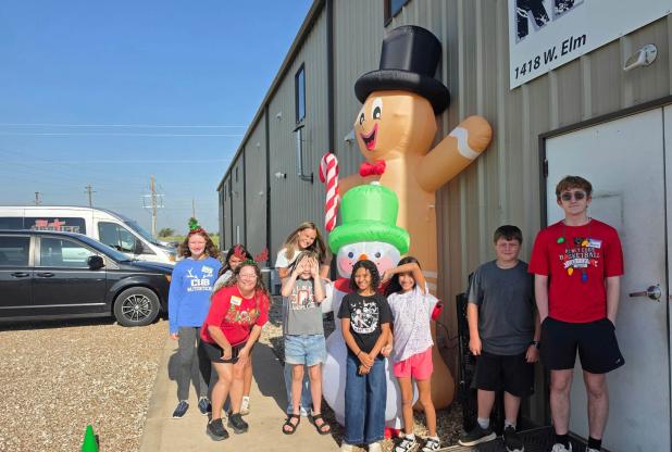 Kids gathered in 100-plus degree heat to cheerfully celebrate Christmas in July during the penultimate week of camps at The Refuge in Olney. Photo provided by The Refuge