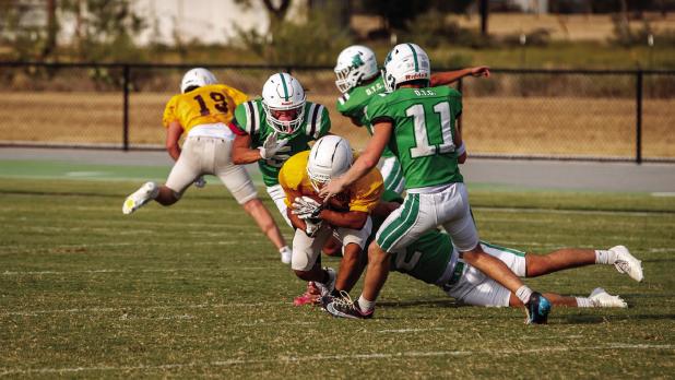 The Bobcat defense dominated the Longhorns and the Yellowhammers in a preseason tuner. Photo by Will Sadler