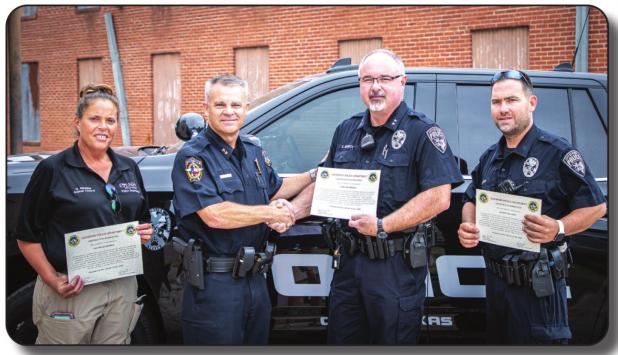 Olney PD honored for Jacksboro tornado response