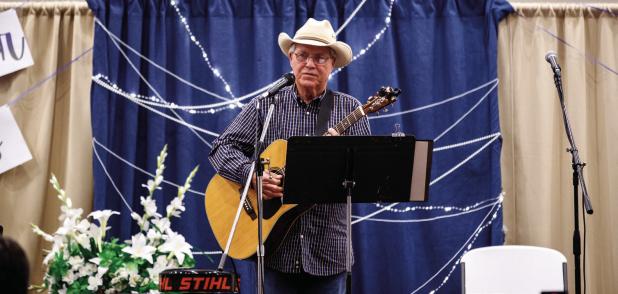 (Above): The Newcastle and Hamilton Street Church of Christ singers entertained with lovely harmonies; and singer Frankie Bailey crooned cowboy tunes at the Cub Center Variety Shwo. Photo by Will Sadler