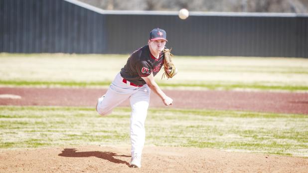 Cub Camron McComack was the starting pitcher for the OISD baseball tourney over the weekend. Photo by Will Sadler