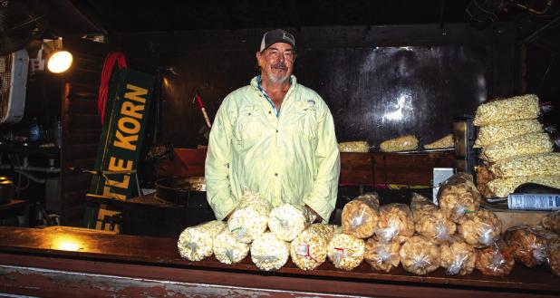 Attendees could choose from several flavors of kettle corn.