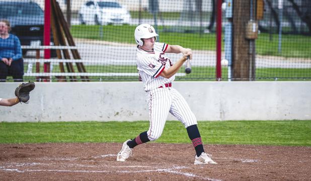 OHS Cub #12 Kaden McClendon at bat during Senior Night. Photo by Will Sadler