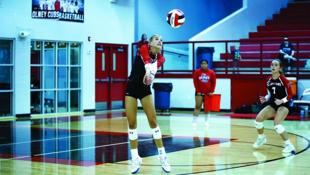 Lady Cub Veteran #3 Bradi Bowers saves a kill shot during the Lady Rabbit preseason tuner. Bowers is another dynamic player that will help lead the way to a successful season. Photo by Will Sadler