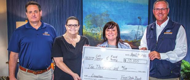 First State Bank Donates to FBCO & Sr. Cub C