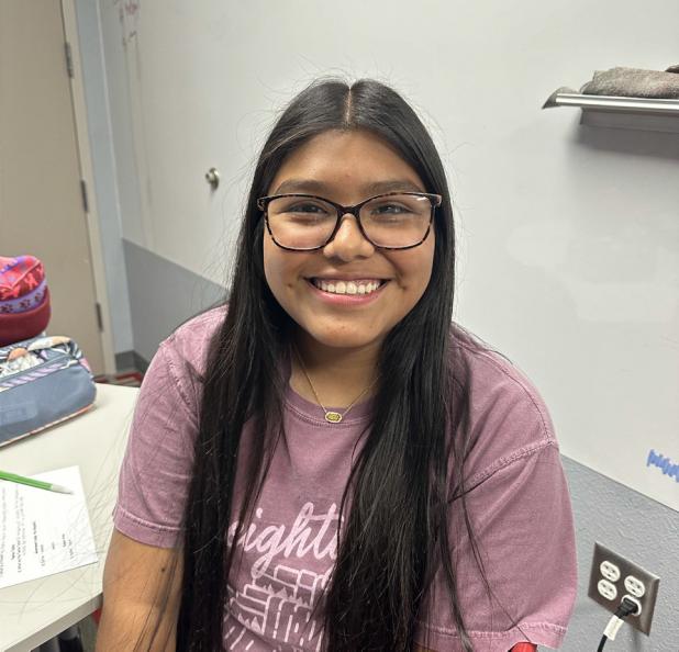 Allison Alvarado: “I’m grateful for the people who have been kind to me since I arrived, and the teachers who have acted nicely towards me.” Photo by OHS Journalism Class