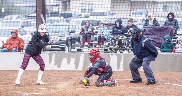 OHS Lady Cub #13 Kristen Fields continues to offer a steady glove behind the plate for the Lady Cubs. Photo by Will Sadler