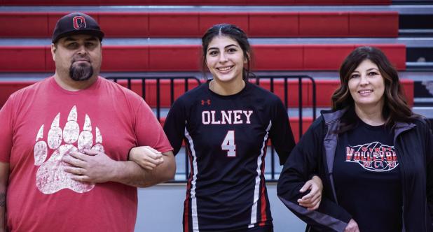 Olney High School celebrates Varsity Volleyball Senior Night