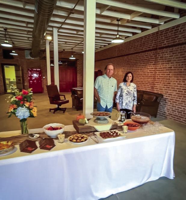 Olney Education Foundation hosts meet and greet at their newly renovated headquarters located at 109 W. Main St. in Olney during the Texoma Gives event. Shown are Kelly Mahler, Chairman and Sherry Altmiller, Secretary. Photo by Will Sadler