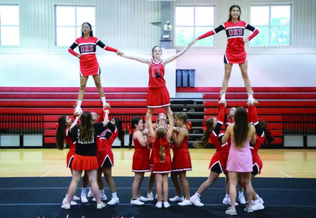 OHS & OJHS cheerleaders perform at Cheer Camp