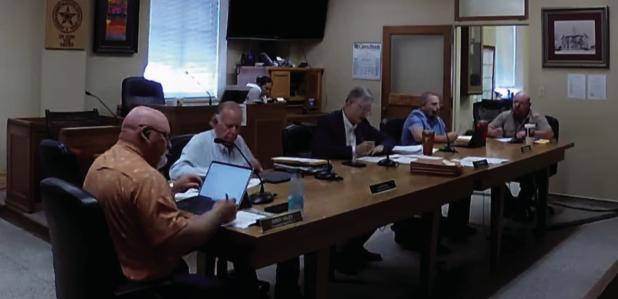 Young County Commissioners set the published county tax rate on Monday as part of their annual budget-setting process. Screen Capture