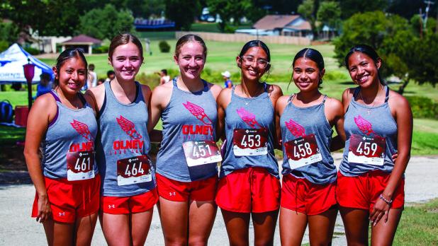 The OHS Varsity Lacy Cubs fought hard during the OHS Invitational and did not capture a top title but did set many new PRs. Varsity Lady Cubs: Arlette Olvera, Ava Stewart, Mckenzie Berngen, Renata Chavez, Sherril Mendoza and Katherine Morales. Photo by Wi