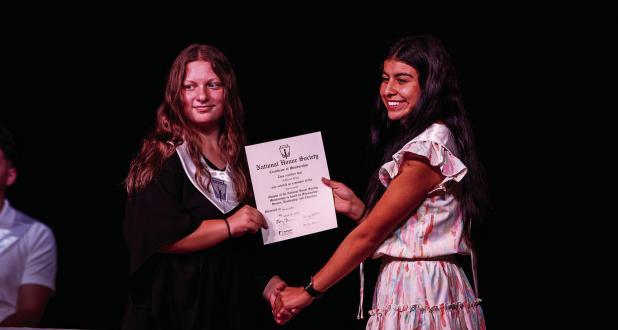 NHS Inducts Two Newcastle Students