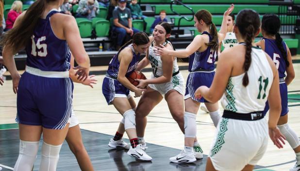 Ladycat #12 Jayden Ballard will fill big shoes on defense this season. Ballard brings confidence and fight to the Ladycats defense. Photo by Will Sadler