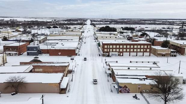 Freezing rain and subzero temperatures from a massive winter storm over the weekend that prompted the declaration of a state of emergency in Young County and Texas, early release for schools, cancelation of school and commissions court, and the closure of