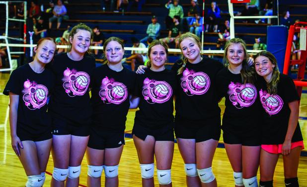 Newcastle Ladycats Junior Varsity attended the Graham summer volleyball league. Photo by Will Sadler