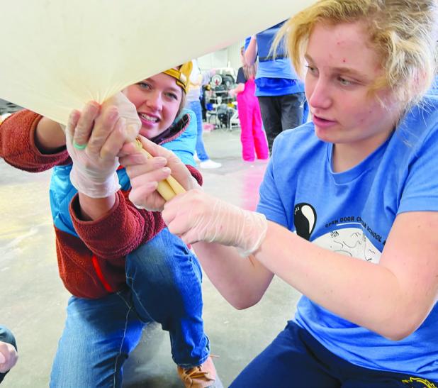 Open Door Christian Academy Students launch weather balloon for science