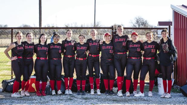 Your 2026 OHS Varsity Lady Cubs softball team: #1 Kynlee Lauderdale, #4 Lauren Pham, #5 Morgan Simmons, #6 Ava Stewart, #7 Brooklynn Bond, #9 Allison Alvarado, #12 Oaklan Hopkins, #13 Kristen Fields, #14 Halee Craven, #20 Natalie Simmons, #21 Emily Morcom