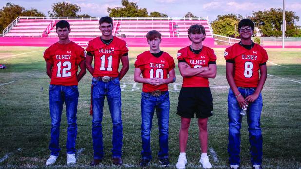L-R: 12- Camdon Cortinez, 11- Tucker Cortinez, 10- David McCarson, 9- Will Caffey, 8- Eric German Photo by Will Sadler