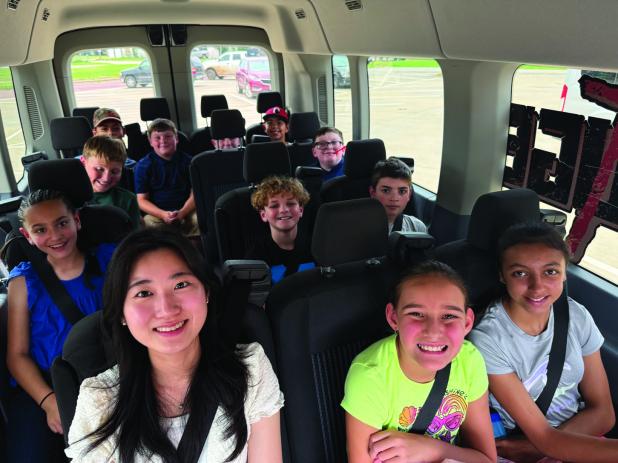 Ms. Lim said her favorite part of her internship at The Refuge is running and playing with the children. She also loves the food! Photo courtesy of The Refuge