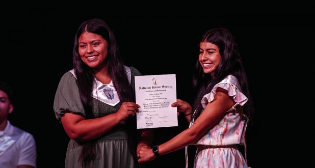 NHS Inducts Two Newcastle Students