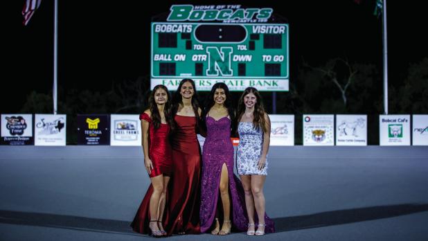 Newcastle HOCO Queen nominees this year [L-R] Kamalani Duffield, Emma Hawkins, Flor Carranza and Jayla Crossland. Photo by Will Sadler
