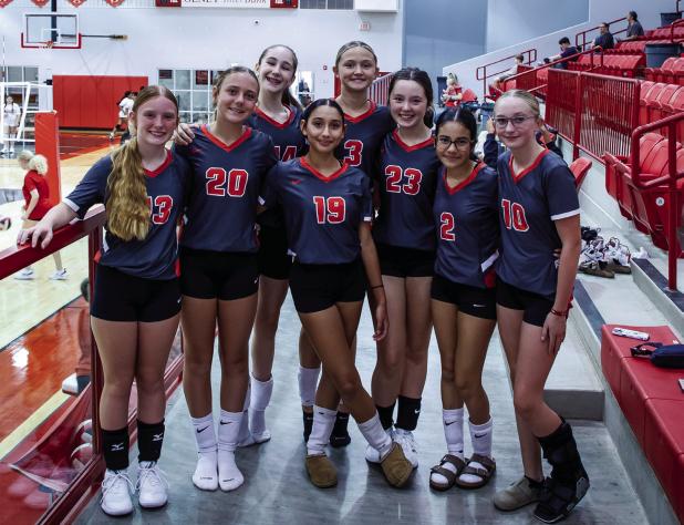 Your OJH 7th grade Lady Cubs: #2 Melissa Melchor, #3 Paxton Pittman, #13 Rilynn Bailey, #14 Denalee Wales, #19 Janie Sykora, #20 Harper Watson, #21 Lilly Harrison and #23 Caroline Stewart. Photo by Will Sadler