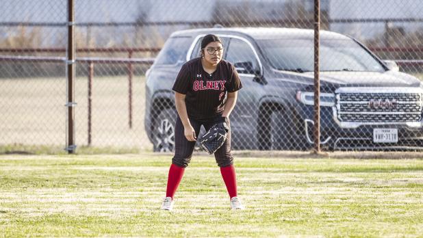 OHS Lady Cub #9 Allison Alvarado will handle the left outfield as starter for the Lady Cubs this season. Photo by Will Sadler