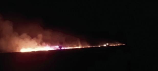 Fireworks spark Megargel fire
