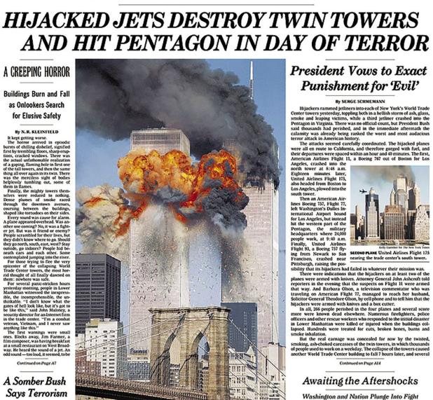 Memories of the Sept. 11, 2001, hijack attacks on the United States were still vivid among Olney residents, who recalled where they were when they heard. Photo Archives