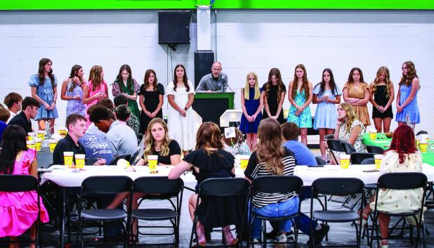 Coach Ryan Dollar, head Ladycats basketball coach, gave a speech highlighting the success of the Ladycats basketball program over the last couple of years, which included winning a state title and winning regionals and being one game away from back-to-bac