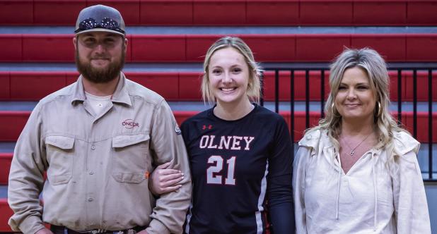 Olney High School celebrates Varsity Volleyball Senior Night