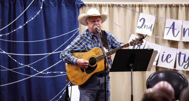 Winner of last year’s Cub Center Variety Show, Kenny Fields, returned this year to wow the crowd with his entertaining cowboy songs and yodeling. Photo by Will Sadler