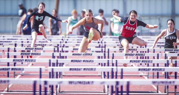 OHS Bradi Bowers had a big day at the Munday Relays, capturing a first in 100m and 300m hurdles. Photo by Will Sadler