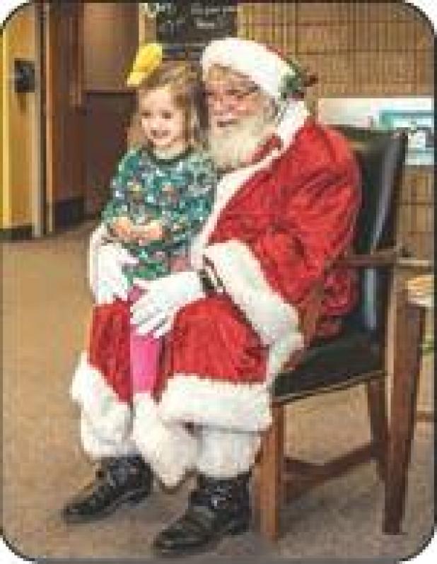 Santa at Olney Library