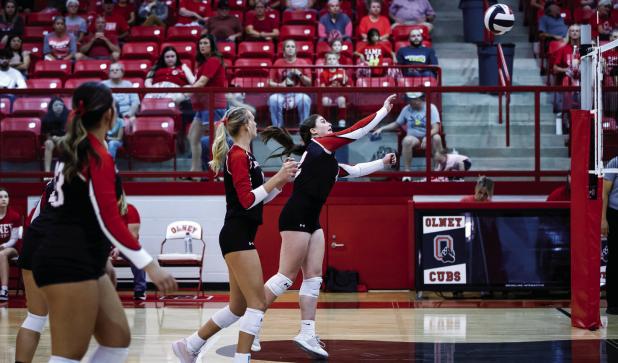 Lady Cub #12 Morgan Simmons is the epitome of team players and is always there to support her teammates by setting up shots, blocking at the net, serving and is that one player every team needs for a successful season. Morgan had 23 assists against the La