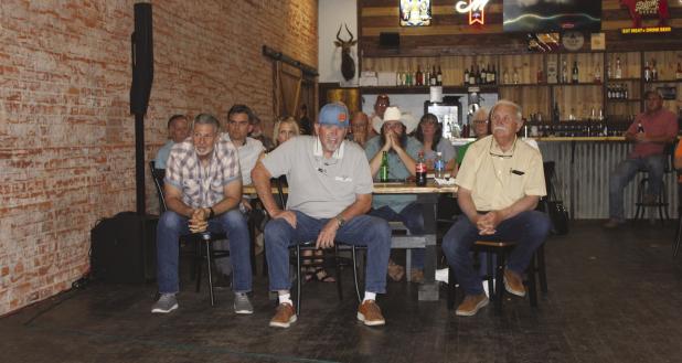Attendees at the 2026 Runoff Debate packed Hudson’s on Main in Olney to hear candidates’ positions on questions emailed to organizers by Young County residents. Photo by Gina Keating