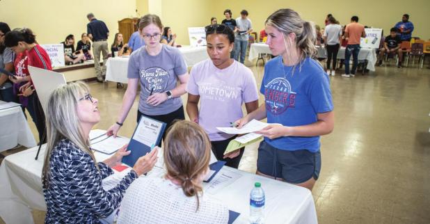 OHS, NHS seniors learn about Real World in simulation